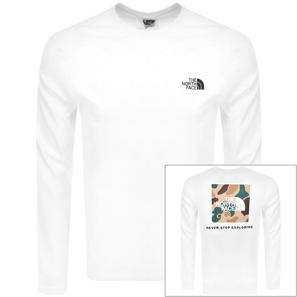Alternative Image for ProductThe North Face Long Sleeve Redbox T Shirt White1